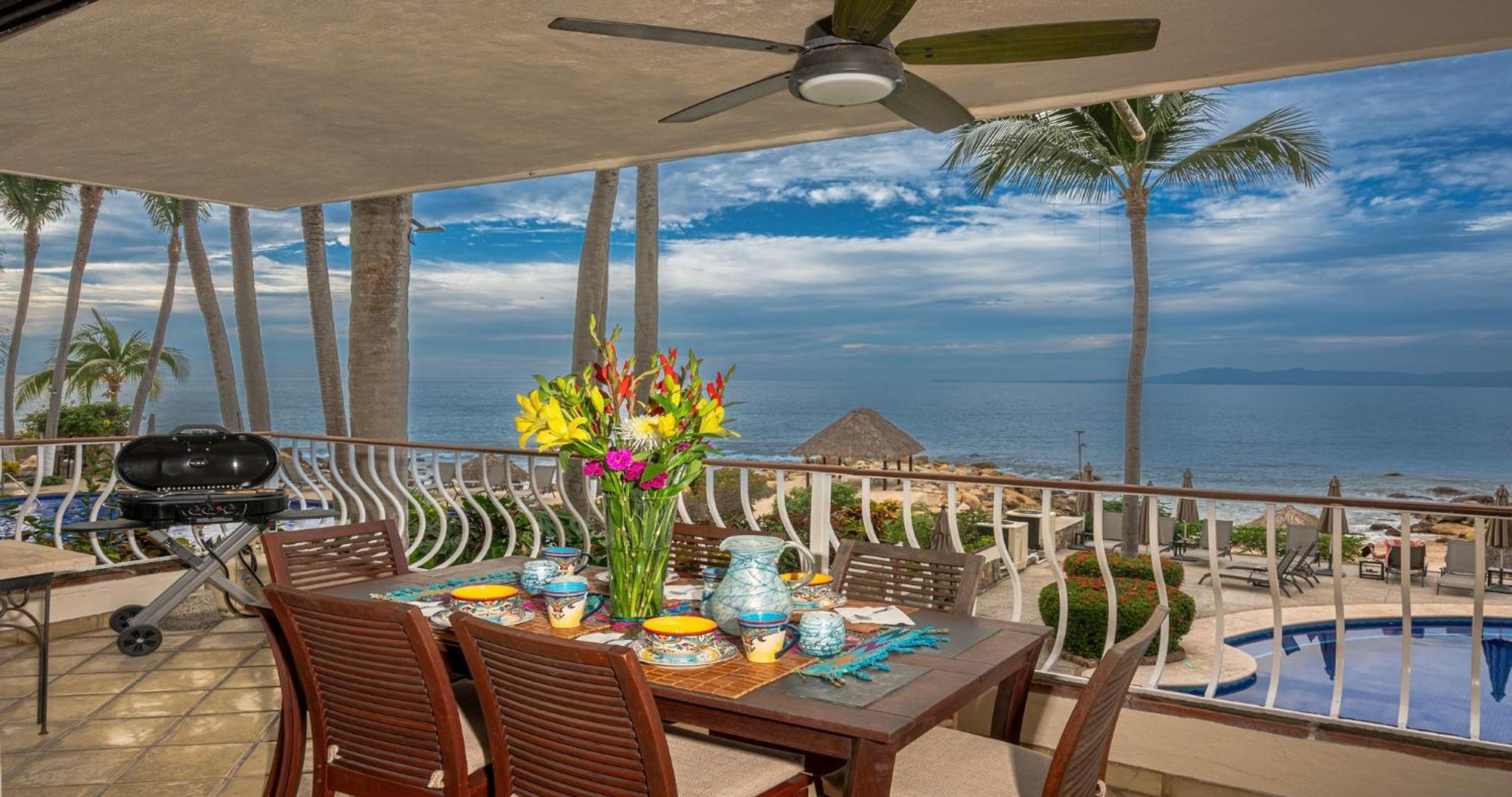 Ocean Front, 3 Bedroom, 3 Bathroom, Casa Natalia, Playa Esmeralda Puerto Vallarta Luaran gambar